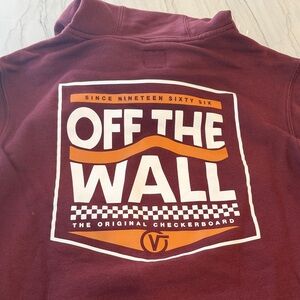 Vans - Men's size S - Burgundy Pullover Hoodie with Logo on back